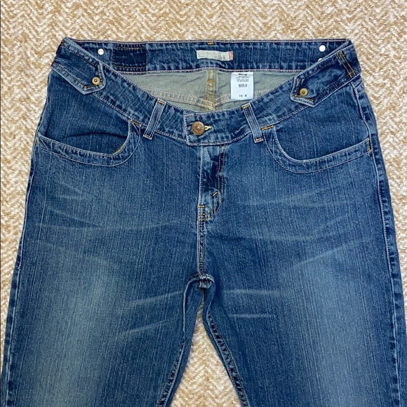 Levis 504 Slouch Flare 90s Jeans Sz 16 M 31L HTF - Picture 3 of 12